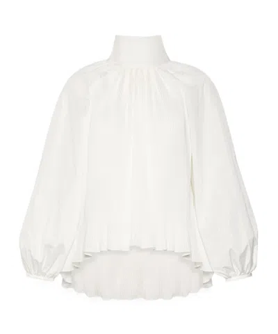 Max Mara Long-sleeved Shirt In White