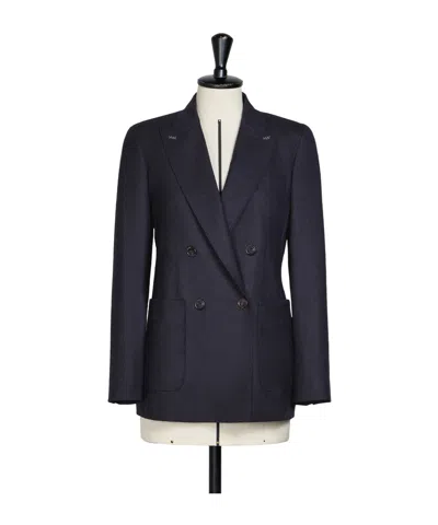 Max Mara Long-sleeved Suit Jacket In Blue
