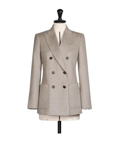 Max Mara Long-sleeved Suit Jacket In Neutral