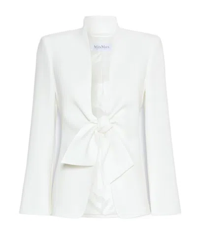 Max Mara Long-sleeved Suit Jacket In White