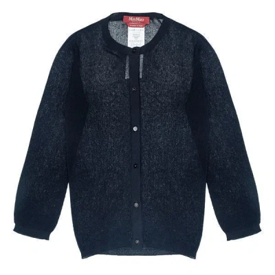 Max Mara Long-sleeved Sweater In Blue
