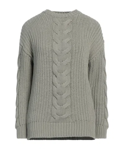 Max Mara Long-sleeved Sweater In Gray