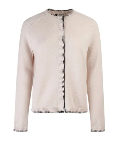 Max Mara Long-sleeved Sweater In Pink
