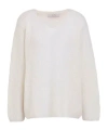 Max Mara Long-sleeved Sweater In White