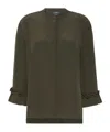 Max Mara Long-sleeved Top In Brown