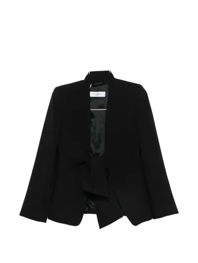 Max Mara Long-sleeves Jacket In Black