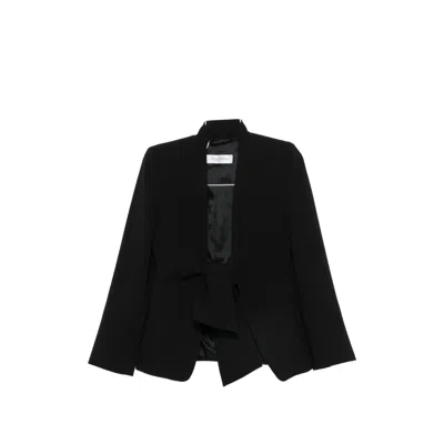 Max Mara Long-sleeve Casual Jacket In Black
