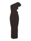 Max Mara Arda 1234 Ribbed Stretch Viscose Dress In Multicolor