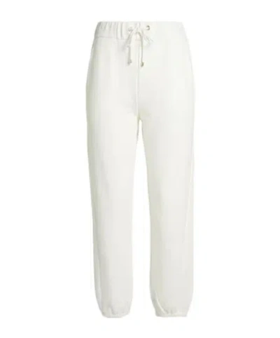 Max Mara Loose Athletic Pants In White