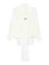Max Mara Loose Blouse In Pure Silk Leonida In White