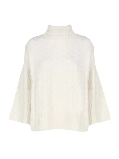 Max Mara Loose Cashmere Sweater In White