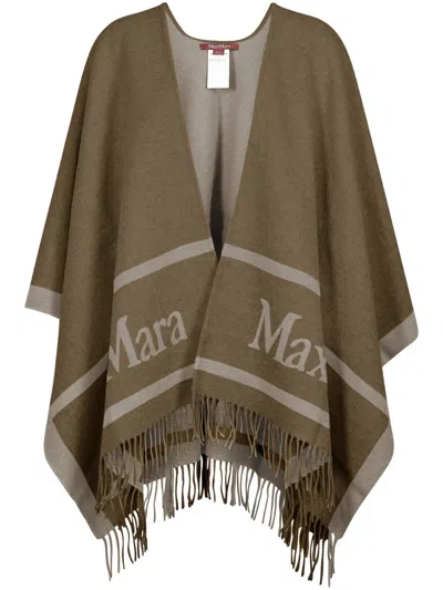 Max Mara Loose-fit Camel Knit Sweater In Multi