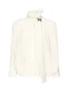 Max Mara Loose-fit Pure Silk Blouse In White