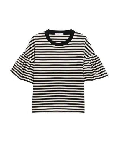 Max Mara Loose Jersey T-shirt In Black