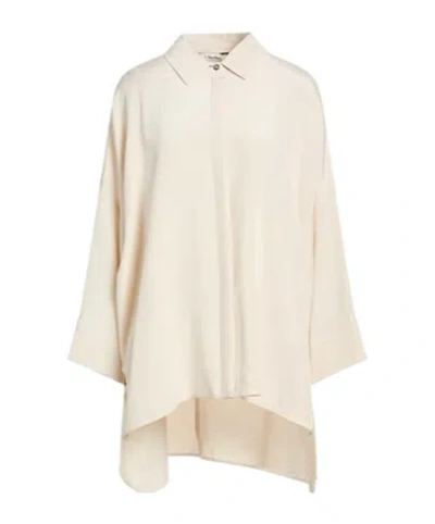Max Mara Loose Solid Shirt In White