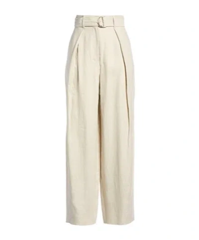 Max Mara Loose Straight-leg Pants In Nude