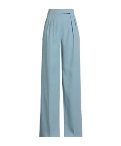 Max Mara Loose Suit Pants In Blue