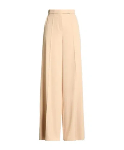 Max Mara Loose Suit Pants In Nude