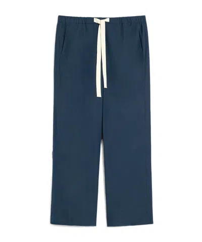 Max Mara Loose Waist Sweatpants In Blue