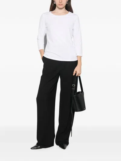 Max Mara Lorata Three-quarter-sleeve T-shirt In White