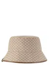 Max Mara Allover Logo Bucket Bag In Neutral
