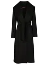 Max Mara Loriana Coats Black In Black