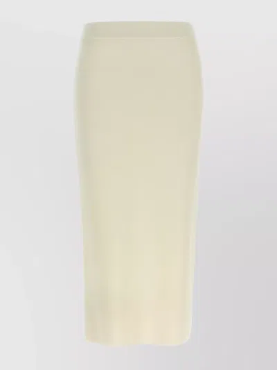 MAX MARA 'LOSANNA' RIBBED TEXTURE SKIRT WITH BACK SLIT