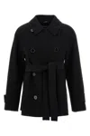 Max Mara 'louis' Short Coat In Black