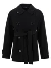 Max Mara 'louis' Short Coat In Black