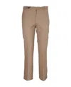 Max Mara Low-rise Cropped Trousers In Brown