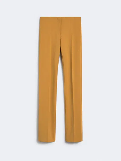 Max Mara Low-rise Stretch Trousers In Brown