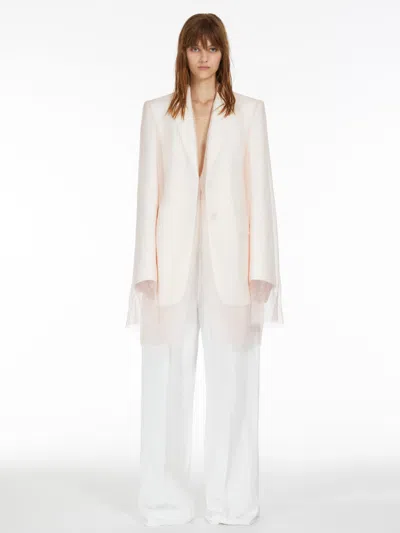 Max Mara Low-rise Trousers In White