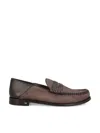 Max Mara Round Toe Loafers In Brown