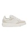 Max Mara Activegreen Trainers In Chrome-free Leather In White