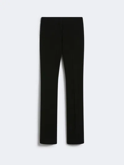 Max Mara Low-waisted Fitted Trousers In Black