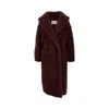 Max Mara Cherry Tedgirl Teddy Bear Icon Coat Coat In Brown