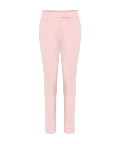Max Mara Luana Straight Casual Pants In Pink
