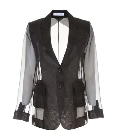 Max Mara Lucerna Thin Suit Jacket In Black