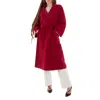 Max Mara Ludmilla Belted Cashmere Coat In Red