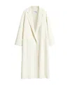 Max Mara White Alpaca Fragore Orsetto Biver Coat In White