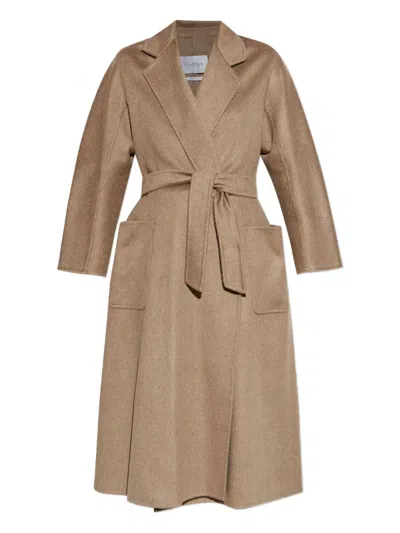 Max Mara Ludmilla Belted Coat In Brown