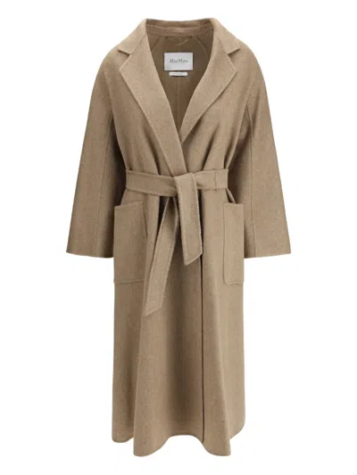 Max Mara Ludmilla Belted Coat In Brown