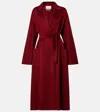 Max Mara Ludmilla Cashmere Coat In Burgundy