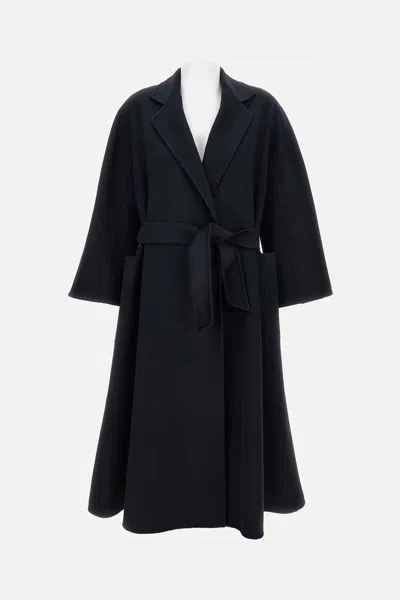 Max Mara Black Cashmere Ludmilla Coat