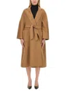 Max Mara Fragore Wool-cashmere Coat In Beige