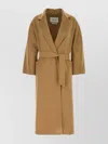 Max Mara Ludmilla Coat Cashmere Belted Waist In Brown