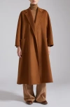 Max Mara Ludmilla Double Face Cashmere Coat In Brown