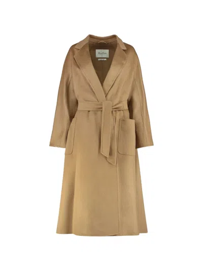 Max Mara Ludmilla Icon Belted Coat In Neutral