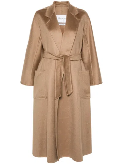 Max Mara Ludmilla Icon Belted Coat In Neutral