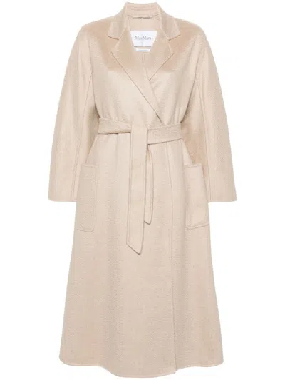 Max Mara Ludmilla Icon Belted Coat In Beige